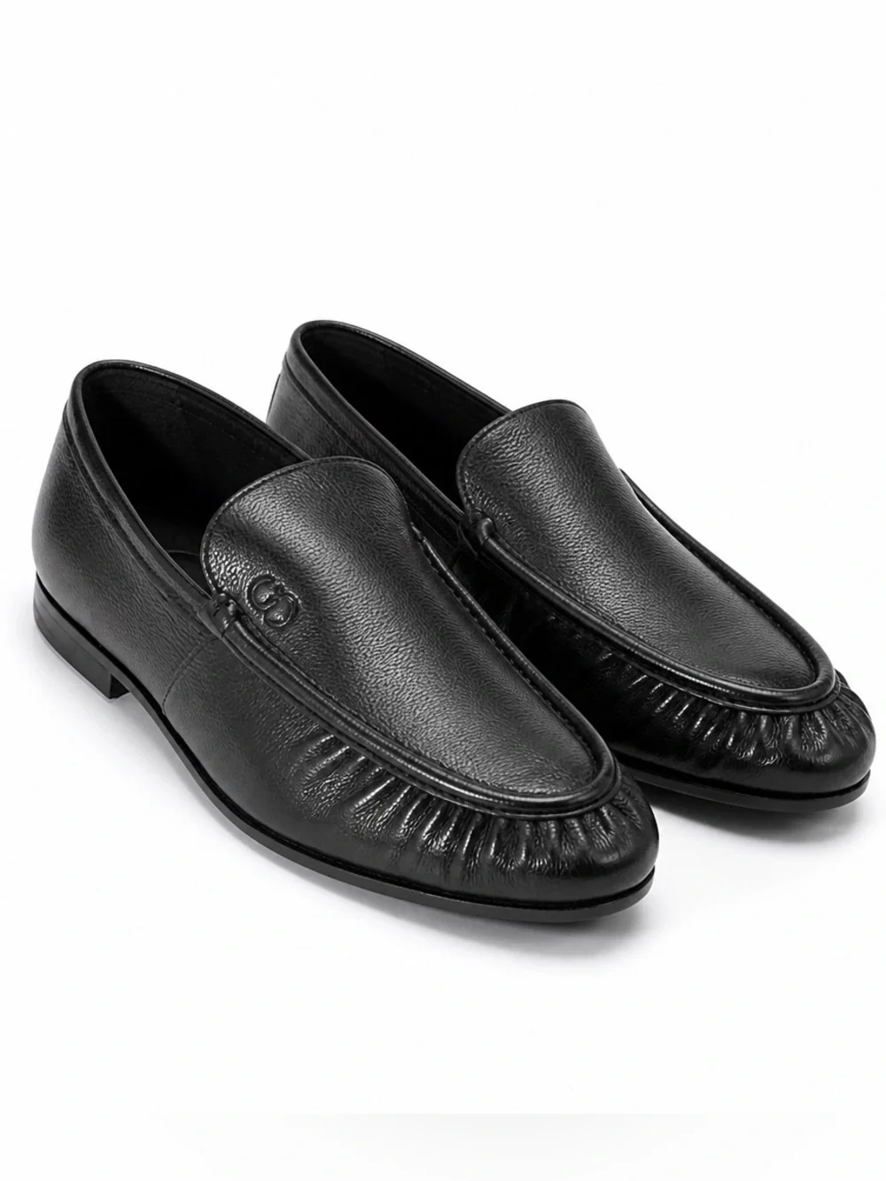 Casadei Men’s Black Soft Leather  Comfort Loafers 👞